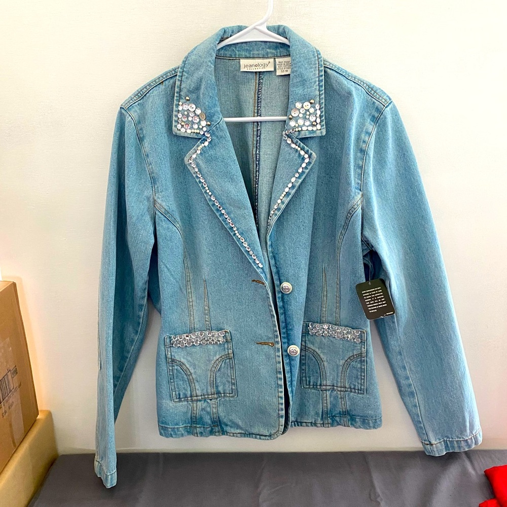 Jeanology Collection Ladies Jean Jacket Size 18 NWT